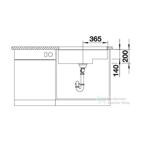 BLANCO SUBLINE 700-U LEVEL SILGRANIT vulkánszürke 527355