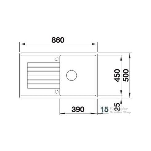 Blanco ZIA 5 S SILGRANIT® forgatható mosogatótál vulkánszürke (527387)