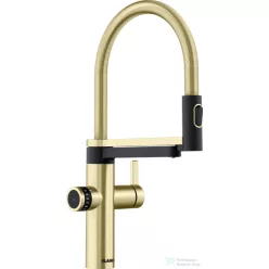   Blanco EVOL-S Pro drink.filter mosogató csaptelep, flexibilis zuhanyfejjel, szűrőrendszerrel, PVD satin gold 527430