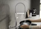 Blanco CULINA-S II Sensor mosogató csaptelep, flexibilis zuhanyfejjel, érintés nélküli működtetéssel, PVD steel 527462