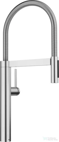 Blanco CULINA-S II mosogató csaptelep, flexibilis zuhanyfejjel, PVD steel 527463
