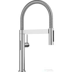   Blanco CULINA-S II Mini Sensor mosogató csaptelep, flexibilis zuhanyfejjel, érintés nélküli működtetéssel, PVD steel 527466