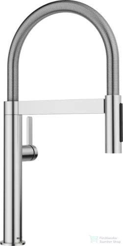 Blanco CULINA-S II Mini mosogató csaptelep, flexibilis zuhanyfejjel, PVD steel 527467