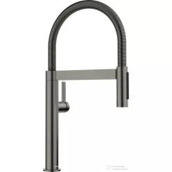   Blanco CULINA-S II Mini mosogató csaptelep, flexibilis zuhanyfejjel, PVD satin dark steel 527469