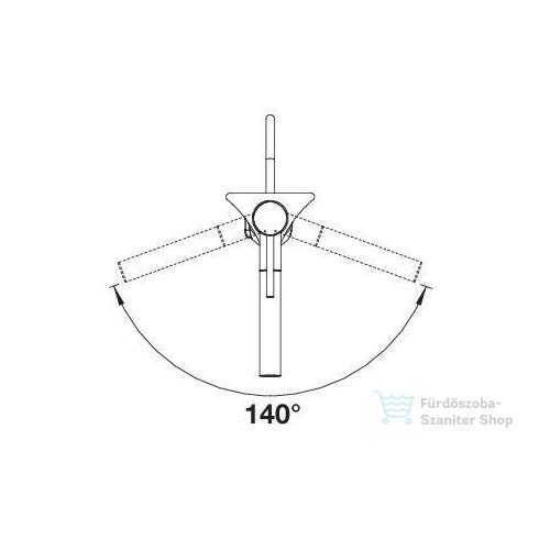 BLANCO ALTA -S II SILGRANIT-LOOK álló konyhai mosogató csaptelep, törtfehér 527551