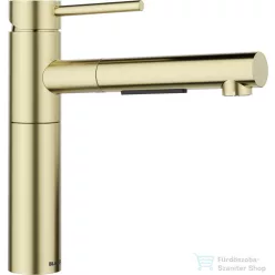   Blanco ALTA-S II mosogató csaptelep, kihúzható zuhanyfejjel, PVD satin gold 527554