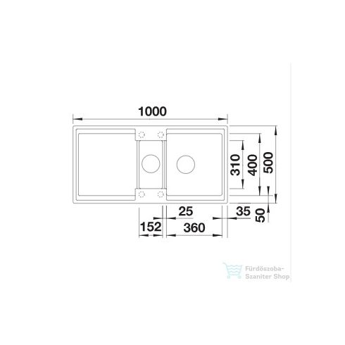 Blanco ADIRA 6 S silgranit forgatható mosogató medence fehér 527605