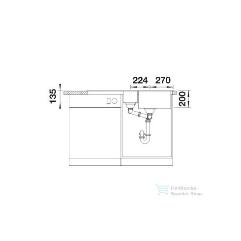 Blanco ADIRA 6 S silgranit forgatható mosogató medence fehér 527605