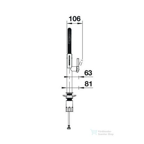 BLANCO CULINA-S II Mini mosogató csaptelep satin platinum 527703