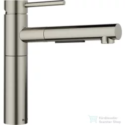   Blanco ALTA-S II mosogató csaptelep, kihúzható zuhanyfejjel, PVD satin platinum 527710