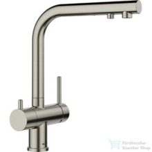   BLANCO FONTAS II FILTER egykaros mosogató csaptelep satin platinum 527714