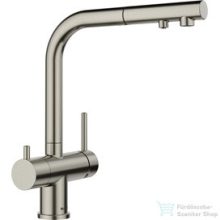   BLANCO FONTAS-S II Filter kihúzhatófejes mosogató csaptelep, satin platinum 527715