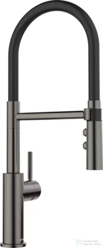 Blanco CATRIS-S Flexo mosogató csaptelep, flexibilis zuhanyfejjel, PVD satin dark steel 527731