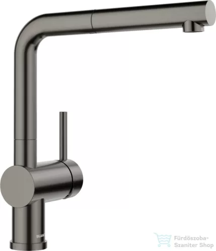 Blanco LINUS-S mosogató csaptelep, kihúzható zuhanyfejjel, PVD satin dark steel 527733