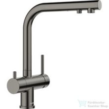   BLANCO FONTAS II FILTER egykaros mosogató csaptelep satin dark steel 527736