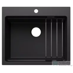   Blanco ETAGON 6 SILGRANIT® mosogató medence, lefolyó nélkül, fekete 527746