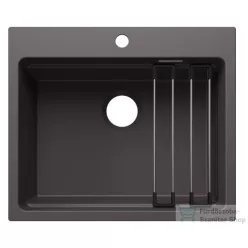   Blanco ETAGON 6 SILGRANIT® mosogató medence, lefolyó nélkül, palaszürke 527750