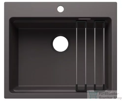 Blanco ETAGON 6 SILGRANIT® mosogató medence, lefolyó nélkül, palaszürke 527750