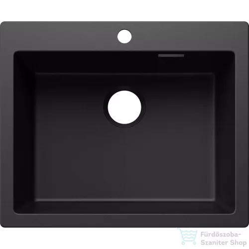 Blanco PLEON 6 SILGRANIT® mosogató medence, lefolyó nélkül, fekete 527770