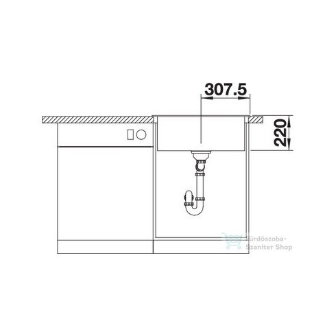 BLANCO PLEON 6 silgranit mosogató medence kávé, lefolyó nélküli kivitel 527776