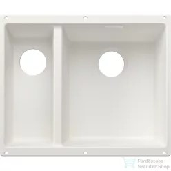   Blanco SUBLINE 340/160-U SILGRANIT® mosogató medence alulról való beépítéshez, lefolyó nélkül, jobbos főmedence, fehér 527815