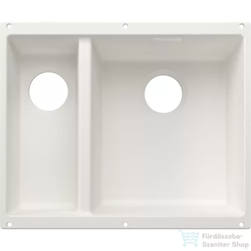 Blanco SUBLINE 340/160-U SILGRANIT® mosogató medence alulról való beépítéshez, lefolyó nélkül, jobbos főmedence, fehér 527815