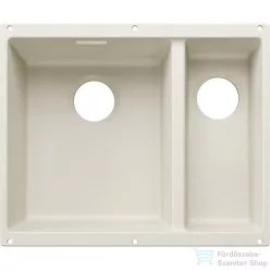   Blanco SUBLINE 340/160-U SILGRANIT® mosogató medence alulról való beépítéshez, lefolyó nélkül, balos főmedence, törtfehér 527820