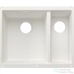   Blanco SUBLINE 340/160-U SILGRANIT® mosogató medence alulról való beépítéshez, lefolyó nélkül, balos főmedence, fehér 527823