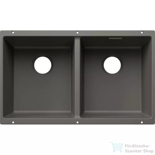 Blanco SUBLINE 350/350-U SILGRANIT® mosogató medence alulról való beépítéshez, lefolyó nélkül, vulkánszürke 527827
