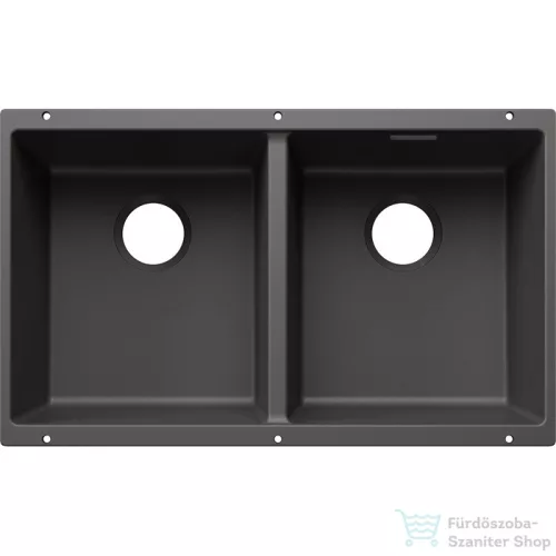 Blanco SUBLINE 350/350-U SILGRANIT® mosogató medence alulról való beépítéshez, lefolyó nélkül, palaszürke 527830