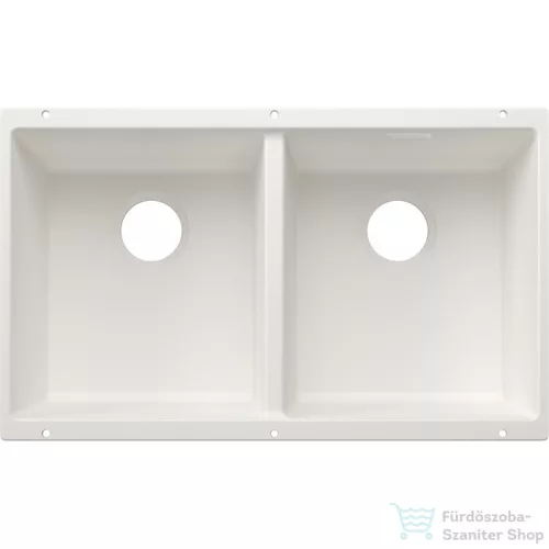 Blanco SUBLINE 350/350-U SILGRANIT® mosogató medence alulról való beépítéshez, lefolyó nélkül, fehér 527831