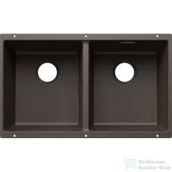   Blanco SUBLINE 350/350-U SILGRANIT® mosogató medence alulról való beépítéshez, lefolyó nélkül, kávé 527832