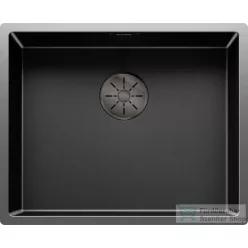   Blanco CLARON 500-U rozsdamentes acél mosogató medence alulról való beépítéshez, Dark Steel 527834