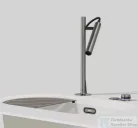 Blanco LUNEOO-S elektronikus vezérlésű mosogató csaptelep, flexibilis csővel, satin dark steel 527975