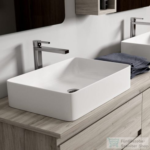 Coycama Tre 51x35 cm-es pultra ültethető mosdó leeresztő nélkül,fehér 53001035