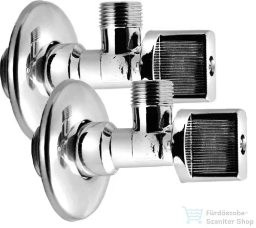 AQUALINE sarokszelep anya nélkül, 3/8"x1/2", króm 5306