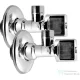 AQUALINE sarokszelep anya nélkül, 3/8"x1/2", króm 5306
