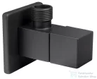 AQUALINE sarokszelep, 1/2"x3/8", matt fekete (5318B)