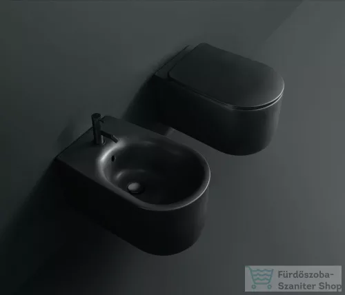 Sapho KERASAN NOLITA fali bidé, 35x33x55cm, matt fekete (532531)