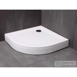   Kolpa San MACARENA 90x90 cm-es negyedköríves öntött márvány zuhanytálca, előlappal, szifon nélkül, fehér 534600