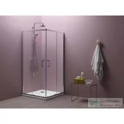   Kolpa San ECO QUAT TKK 80x80 cm-es, tolóajtós zuhanykabin, ezüst 538550