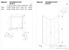 Kolpa San ECO QUAT TKK 80x80 cm-es, tolóajtós zuhanykabin, ezüst 538550