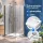 Kolpa San Eco Quat TKK 80×80, ezüst zuhanykabin + Trin előlapos zuhanytálca + szifon csomag