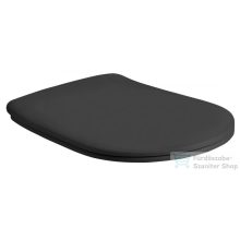   Sapho KERASAN NOLITA SLIM WC-ülőke, Soft Close, duroplast, matt fekete (539131)