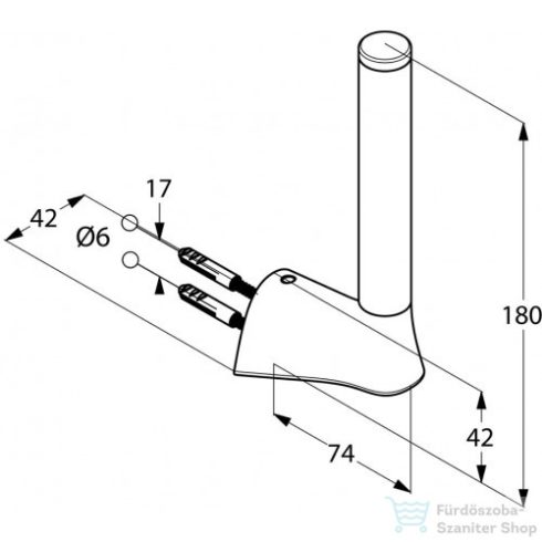 Kludi AMBA pót wc papír tartó,króm 5397205