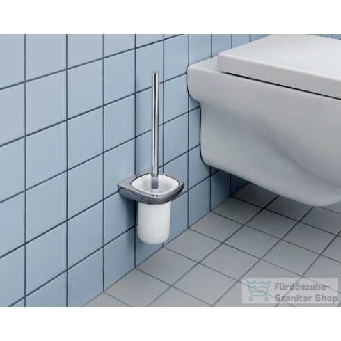 Kludi AMBA fali wc kefe tartó,fehér porcelán tartóval,króm 5397405