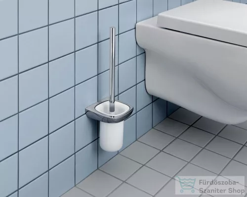 Kludi AMBA fali wc kefe tartó,fehér porcelán tartóval,króm 5397405