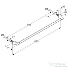 Kludi AMBA 85 cm-es törölközőtartó,króm 5397905