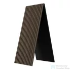 Sapho DELUXE akusztikus falpanel 2400x520x18mm, dió/fekete 54-240-11-84-12