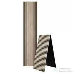   Sapho DELUXE akusztikus falpanel 2400x520x18mm, tölgy/fekete 54-240-11-86-12